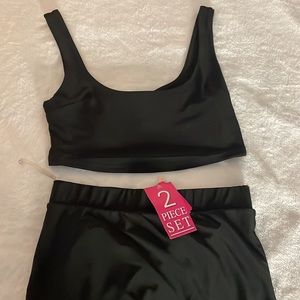 Two Piece Set - Midi Skirt